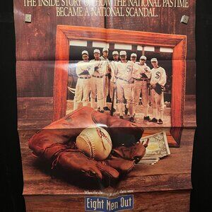 1988 Eight Men Out 1988 One Sheet Movie Poster MLB Chicago White Sox John Cusack